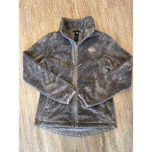 The North Face Osito Fleece Jacket Womens Small Gray Full Zip Soft Cozy